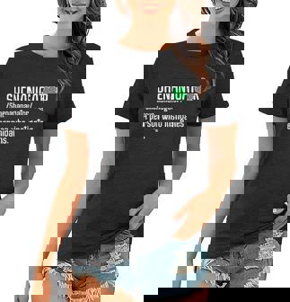 Shenanigator Definition St Patricks Day Graphic Design Printed Casual Daily Basic V2 Women T-shirt