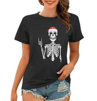 Skeleton Funny Halloween Quote Women T-shirt - Monsterry AU