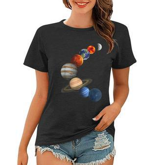 Solar System The Planets In Our Galaxy Women T-shirt - Monsterry AU