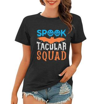 Spook Tacular Squad Halloween Quote Women T-shirt - Monsterry CA