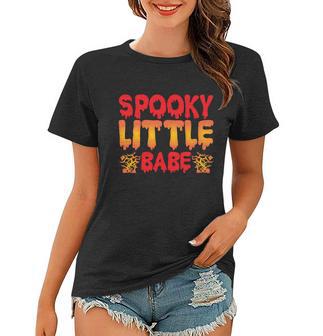 Spooky Little Babe Halloween Quote V2 Women T-shirt - Monsterry