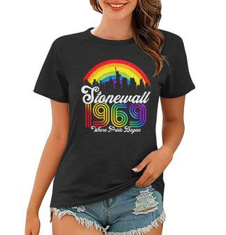 Stonewall 1969 Where Pride Began Lgbt Rainbow Women T-shirt - Monsterry UK