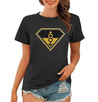 Super Straight Pride Superhero Tshirt Women T-shirt - Monsterry AU