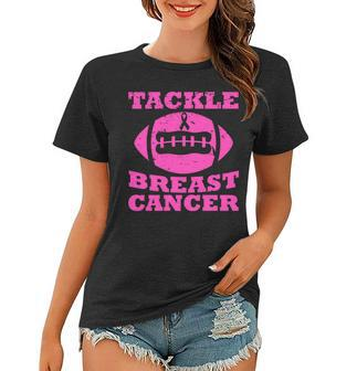 Tackle Breast Cancer Women T-shirt - Monsterry AU