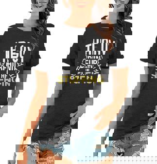 The Guy Behind The Stuffing Tshirt Women T-shirt - Monsterry