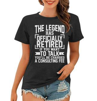 The Legend Has Officially Retired Tshirt Women T-shirt - Monsterry