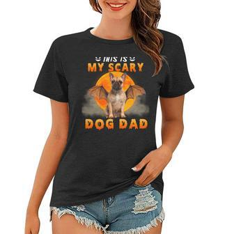 This Is My Scary Dog Dad Costume French Bulldog Halloween Women T-shirt - Thegiftio UK