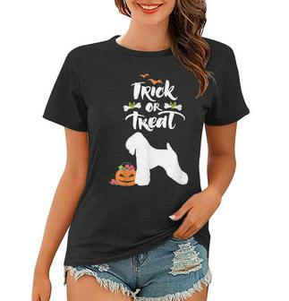 Trick Or Treat Wheaten Terrier Dog Halloween Costume Women T-shirt - Seseable