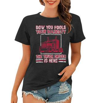 Trucker Trucker 18 Wheeler Freighter Truck Driver V2 Women T-shirt - Seseable