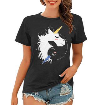 Unicorn Ying Yang Women T-shirt - Monsterry UK