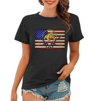 United States Marine Corps Bulldog Tshirt Women T-shirt - Monsterry