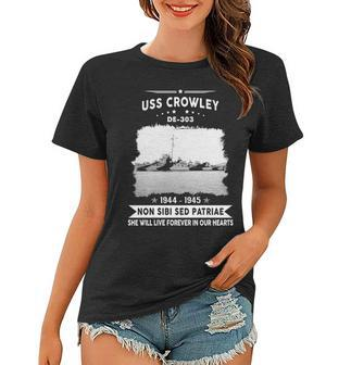Uss Crowley De-303 Destroyer Escort Women T-shirt - Monsterry CA