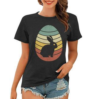 Vintage Easter Bunny Egg Women T-shirt - Monsterry CA