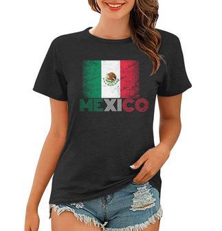 Vintage Mexico Distress Logo Flag Women T-shirt - Monsterry AU