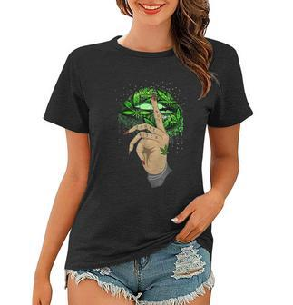 Weed Lips Not Today Bitch Shhh Cannabis Lips Woman Graphic Design Printed Casual Daily Basic Women T-shirt - Thegiftio UK