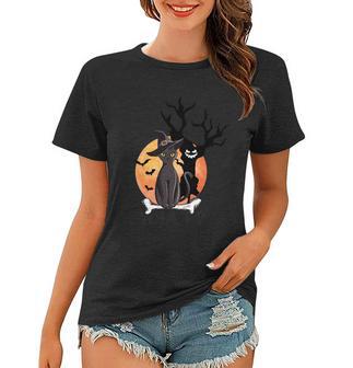 What Cat Under The Tree Halloween Funny Halloween Quote Women T-shirt - Thegiftio UK