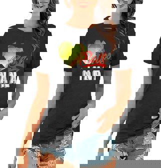 Womens Baseball Softball Ball Heart Nana Funny Mothers Day Sporter Women T-shirt - Thegiftio