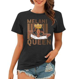 Womens Melanin Queen Black History Month African Pride Black Queen Women T-shirt - Thegiftio UK