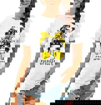 Baseball Mom Mothers Day Messy Bun Womens Mom Life Softball Women T-shirt - Thegiftio