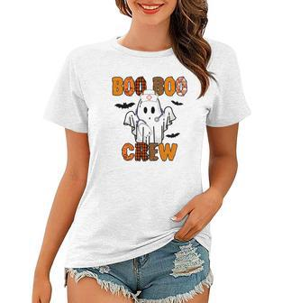 Boo Boo Crew Funny Cute Halloween Nurse Gifts Women T-shirt - Seseable