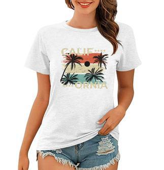 California Beach Palm Tree Summer Tshirt Women T-shirt - Monsterry UK