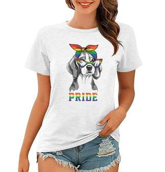 Cute Dog Lover Puppy Owner Beagle Mom Dad Gay Lesbian Lgbt Women T-shirt | Mazezy