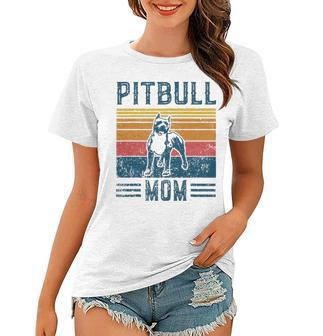 Dog Pitbull Mom Vintage Pitbull Mom Women T-shirt - Thegiftio UK