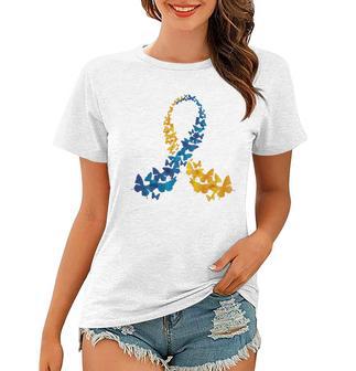 Down Syndrome Butterfly Awareness Women T-shirt - Monsterry AU