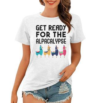Get Ready For The Alpacalypse V2 Women T-shirt - Seseable