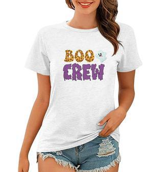 Halloween Gift Boo Crew Cute Boo Women T-shirt - Seseable