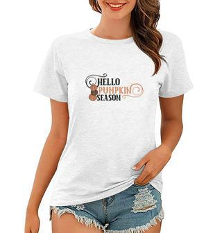 Hello Pumpkin Season Hello Fall Women T-shirt - Seseable