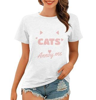 I Love Cats It Is People Who Annoy Me Animals Cute Cat Women T-shirt - Thegiftio UK