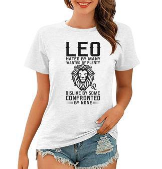 Lion Graphic Art July August Birthday Gifts Leo Zodiac Sign Women T-shirt - Seseable