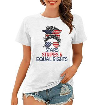 Retro Pro Choice Stars Stripes And Equal Rights Patriotic Women T-shirt - Seseable