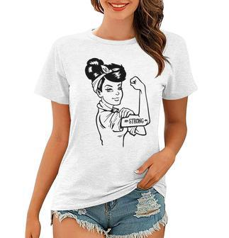 Strong Woman Rosie Strong White Woman V2 Women T-shirt - Seseable