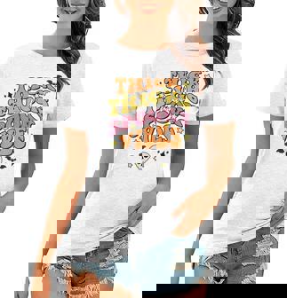 Thick Thighs And Spooky Vibes Spooky Season Halloween Women T-shirt | Seseable CA