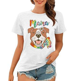 Womens Womens Pitbull Mom Dog Lover Pittie Mama Happy Mothers Day Women T-shirt - Thegiftio UK