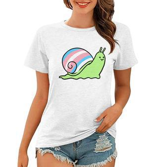 Trans Pride Snail Transgender Gift Women T-shirt - Monsterry AU