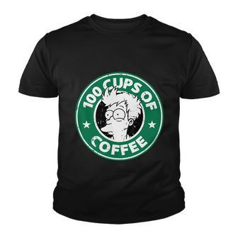 100 Cups Of Coffee Tshirt Youth T-shirt - Monsterry UK