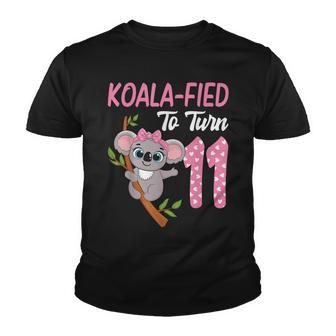 11 Year Old Koala 11Th Birthday Party Animal Koala Lover Youth T-shirt - Seseable