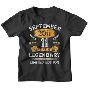 11 Years Old Gifts 11Th Birthday Vintage September 2011 Youth T-shirt - Thegiftio UK