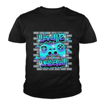 12 Year Old 12Th Video Gamer Gaming Birthday Party Boys Girl Youth T-shirt - Monsterry