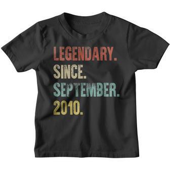 12 Years Old Gifts Legend Since September 2010 12Th Birthday V31 Youth T-shirt - Thegiftio UK