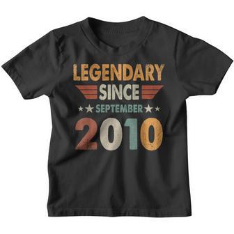 12 Years Old Gifts Legend Since September 2010 12Th Birthday V9 Youth T-shirt - Thegiftio UK