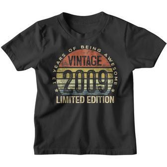 13 Year Old Gifts Vintage 2009 Limited Edition 13Th Birthday V3 Youth T-shirt - Thegiftio UK