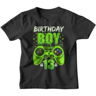 13Th Birthday Boy Video Games Gamer Gaming 13 Year Old Boys Youth T-shirt - Thegiftio UK