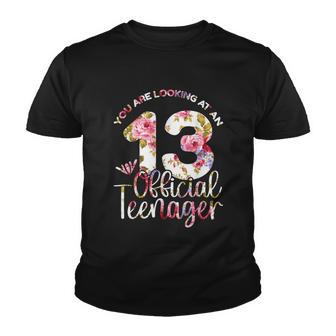 13Th Birthday Girls 13 Years Official N Nager Birthday Youth T-shirt - Thegiftio UK