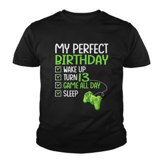 13Th Perfect Birthday Boys Gaming 13 Years Old Gifts Gamer Tshirt Youth T-shirt - Monsterry UK