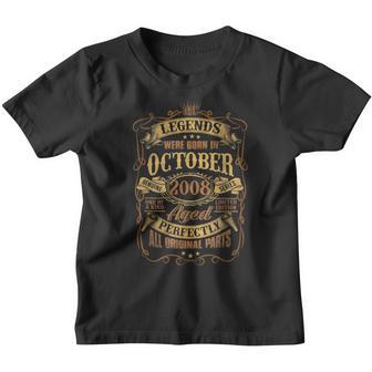 14 Year Old Legend Since October 2008 14Th Birthday Gift V2 Youth T-shirt - Thegiftio UK