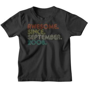 14 Years Old Funny Awesome Since September 2008 14Th V23 Youth T-shirt - Thegiftio UK